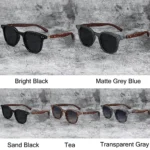 Trendy Retro Wood Grain Sunglasses for Women and Men New Square Frame Sun Glasses UV Protection Cycling Eyewear Outdoor Street - Image 5