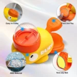Interactive Duck Shaped Dog Slow Feeder Washable Automatic Dog Feeder Toy with 3 Food Outlet Size for Pets Food Dispenser - Image 5
