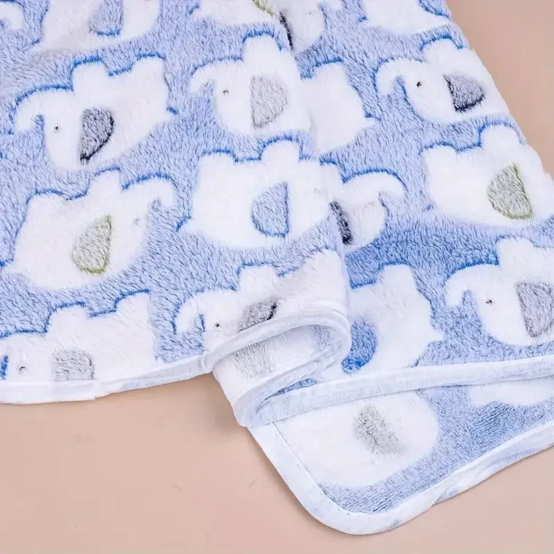 1  and cozy cartoon elephant pet blanket for dogs and cats flannel throw for puppies and kittens universal size christmas gift details 3