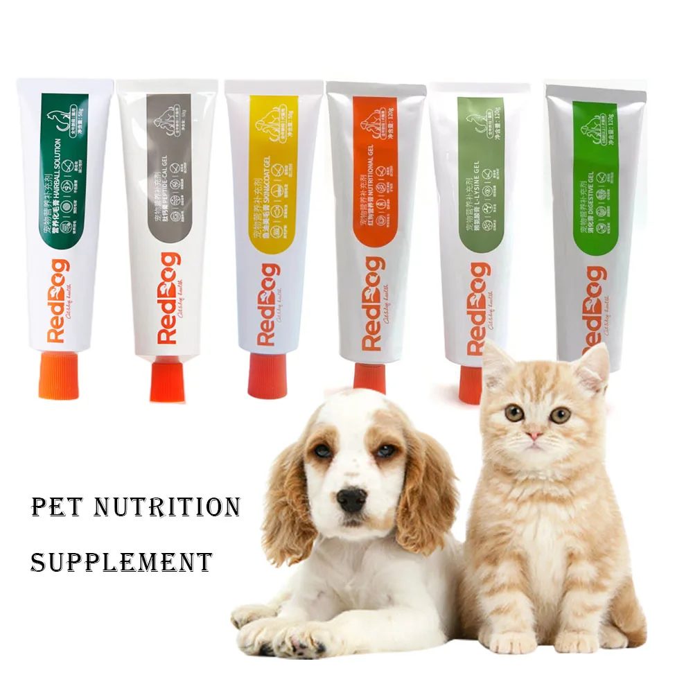 kf-S3aca7ce0bd0c4580b93d280e4308c7225 REDDOG-L-LYSINE GEL Nutritional Gel, Comprehensive Nutrition Supplement, Strengthen Physique for Kitten, Young Cat and Dog - Image 1