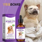 YEGBONG 60ml Dog Sleep Support Drops with Herbal Nighttime Formula Vet Recommended Calming Care for Canine Anxiety Nighttime