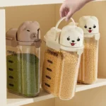 Large Capacity Dog Food Storage Box Transparent Moisture-proof Food Storage Container Leak Proof with Scale Grain Storage Boxes