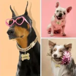 Trendy Hip-hop Pet Collar Cuban Chain Dog Chain Full Diamond Necklace Lock Buckle Rhinestone Bone Custom Pendant - Image 3
