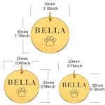 KIYUE ID Tag Custom Name Anti-lost Engraved Record Tel Cat Puppy Personalized Paw Print Medal Pendant Pet Dog Collar Accessory - Image 7
