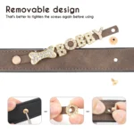 Personalized Soft Dog Collar PU Leather Puppy Cat ID Collars Free Rhinestone Charm Dog Accessory For Small Medium Dogs Chihuahua - Image 5