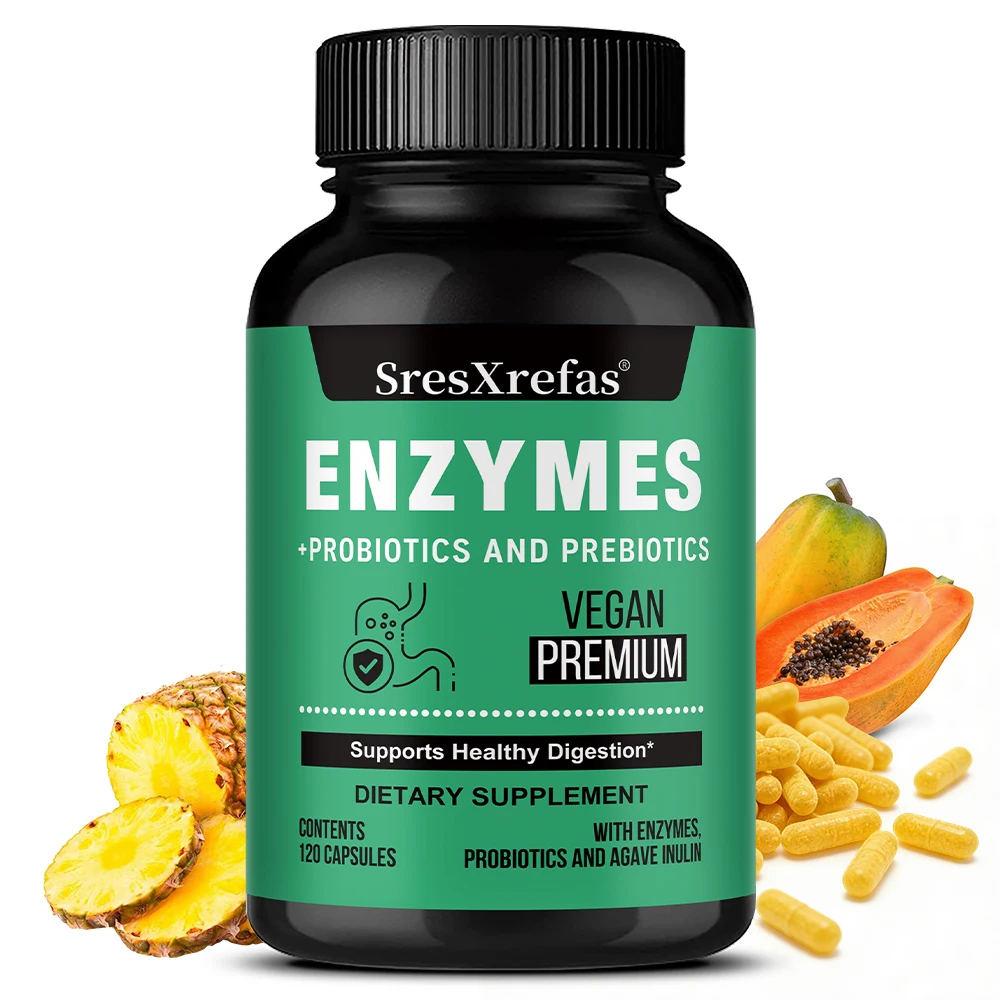 kf-S3ccf988f6a8d4809805ac012ceae2535w Digestive Enzymes for Bloating & Digestion-with Organic Prebiotics & Probiotics for Gut & Digestive Health, Non-GMO, Gluten Free - Image 1