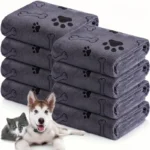 1/4 PCS Quick-Drying Microfiber Dog Towel Absorbent Pet Bath Product Fiber Quick-drying Bath Towel Car Wiping Cloth Pet Supplies - Image 2