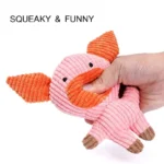 Cute Plush Toys Squeak Pet Cow Rabbit Animal Plush Toy Dog Chew Squeaky Whistling Involved Squirrel Dog Toys - Image 2