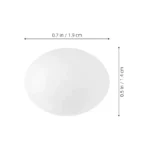 12Pcs Plastic Artificial Bird Eggs Realistic Smooth Surface Safe Non-Toxic for Pigeon Parrot Finch Breeding Hatching Simulation - Image 5