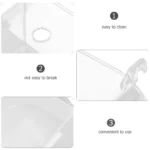 Bird Bath Covered for Cage Use Suitable for Budgies Parakeets Canaries Semi Transparent Lid Prevents Splashes Easy to Clean - Image 7