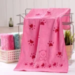 Super Absorbent 35x75cm Cartoon Pet Towel for Dogs Cats Puppies Soft Lovely Hair Dryer Super Large Size - Image 4