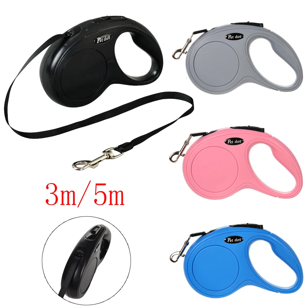 kf-S415adfb2e1d24573aaadf96bce86b530z Pet Dog Leash for Small Medium Dogs Cats Walking Automatic Retractable Extending Puppy Solid Roulette Chihuahua Bulldog Supplies - Image 1