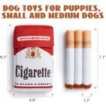 Giggling Interactive Plush Dog Toy Cigarette Design Squeaky Chew Toy Funny Pet Gift for Small Medium Dogs - Image 8