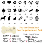 Pet ID Tag Personalized Free Engraved Keychain for Cat Puppy Dog Tag Pendant Keyring Bone Paw Bone Pet Accessories - Image 3