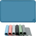 Non-Slip Waterproof Silicone Pet Feeding Mat for Dog Cat Food And Water Bowl Placemat