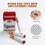 Giggling Interactive Plush Dog Toy Cigarette Design Squeaky Chew Toy Funny Pet Gift for Small Medium Dogs - Image 7