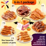 1-1.2lb Mixed Flavor Series, Cheese Duck Jerkey, Chicken Milk Jerkey, Duck Jerkey, Easily Digestible, Dog Chews Long Lasting, And High Protein, Low Fat, Perfect Training Reward Snack for Small, Medium And Large Dogs