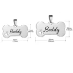 Custom Pet ID Tag Free Engraved Keychain for Dog Cat Name Tag Pendant Personalized Bone Paw Pet Accessories - Image 4