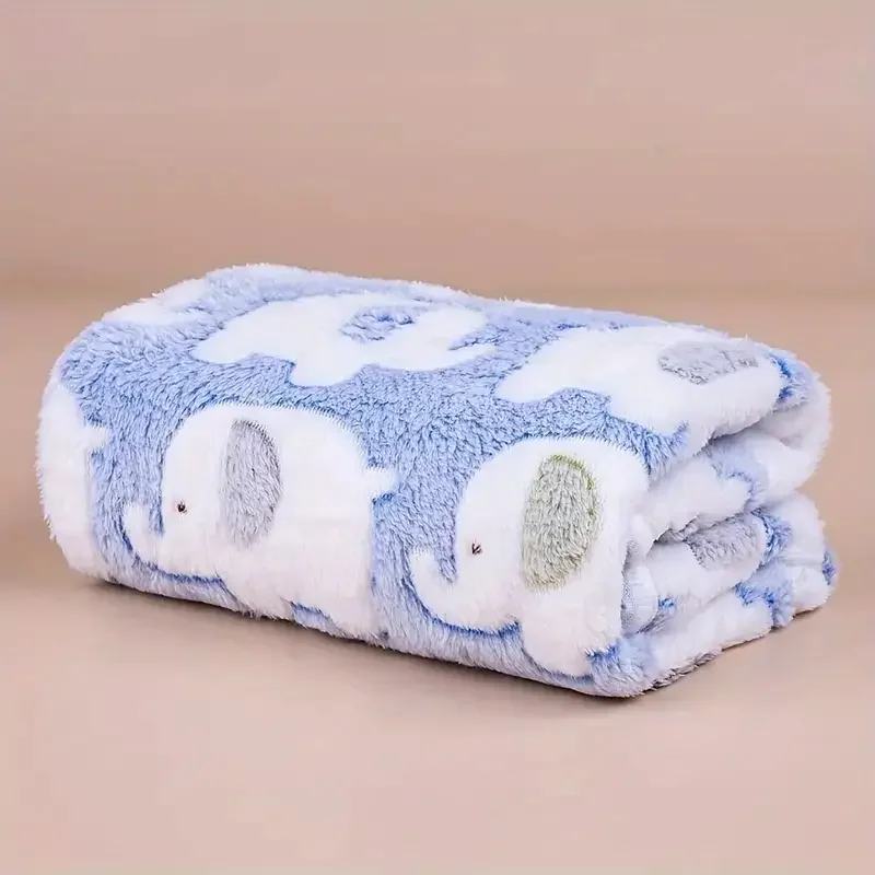 1  and cozy cartoon elephant pet blanket for dogs and cats flannel throw for puppies and kittens universal size christmas gift details 6