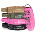 Custom Military Dog Collar Personalized Tactical Nylon Accessories Collar Adjustable Medium Large Dogs German Shepherd Collars - Image 2
