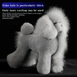 Teddy Pet simulation hair beauty fake beautician practicing dog standard Teddy full body fake head, skeleton model,pet groomer - Image 4