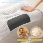 Knitted cotton pillow, cervical spine protection, sleep aid, sleep pillow core, adult special household dormitory student pillow - Image 4
