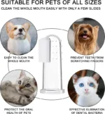 Soft Silicone Pet Finger Cots Toothbrushes Dog Brush Bad Breath Teeth Care Cleaning Tool Cat Scrub Pet Tooth Cleaner Supplies - Image 5