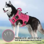 Outdoor Vest for Dogs Splash Protection Pet Adjustable Chest Harness with Handle for Medium and Large Dog Shepherds Labrador