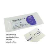 12pcs Absorbable Suture Thread Pet Dog Specific PGA 75CM 90CM CircleWith Needle 2/0 3/0 Teaching Demonstrations Exercises Use - Image 5