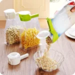 6PCS Dog Food Storage Container with Pour Spout Seal Plastic Chip Bag Clip Sorting and Storing Pet Food Kitchen Dog Accessories