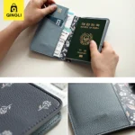 New Cartoon Passport Cover Travel Accessories Cute Raccoon Fox Flamingo Pattern Passport Holder Wallet Air Ticket Card Holder - Image 3