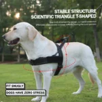 Heavy Duty No-Pull Dog Harness for Dogs - Reflective Lightweight Saddle Vest Pet Collar with Padded Straps Anti-Escape Design - Image 4