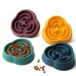 1pc Dog Slow Food Bowl Plastic Anti-Choking Slow Eating Cloud Shape Large Dogs Prevent Vomiting And Protect Intestines