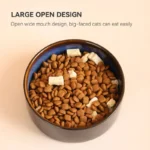 Double Cat Food Bowls with Iron Stand Starry Pet Feeding Bowl Small Puppy Dog Water Eat Accessories Cats Protect Cervical Spine - Image 5