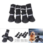 D2 4Pcs Set Pet Dog Shoes Anti Slip Protective Boots Dog Socks for Large Dogs Cat Waterproof Winter Dog Pet Puppy Shoes For Dogs - Image 4