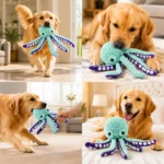 Pet plush octopus toy interactive sound anti-demolition home large and small dog boredom companion dog toy - Image 3