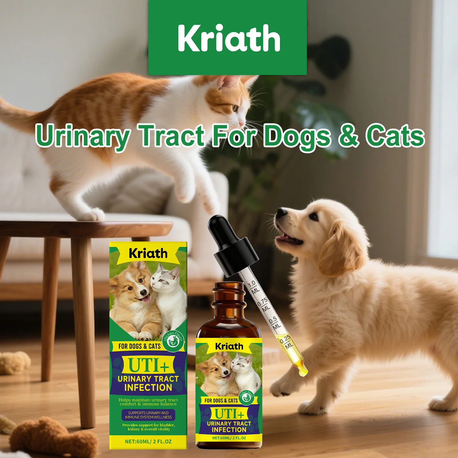 kf-S5d507776d389428a8f5414fc8dbf24e8k Pet Urine pH Maintenance Drops – Gentle Formula Reduces Harmful Bacteria, Daily Care for Comfortable and Healthy Pets - Image 1