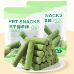 Cat Grass Teething Sticks Chew Toy Gentle Healthy Hairball Removal Cat Grass Stick Pet Snacks Teeth Grinding Stick - Image 4