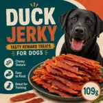 Dried Duck Slices Dog Treats, Ideal Training Reward Snacks for All Dog Breeds