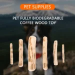 Dog Coffee Wood Chewable Stick,Wooden Dog Chew Toy,Bite-Resistant Pet Relieve Anxiety Toy,Multifunctional Pet Dog Molar Stick - Image 6