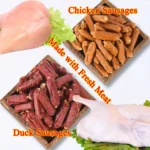 Duck And Chicken Sausages for Dogs - Treats Suitable for Small, Medium, And Large Breeds - Crafted from Fresh Meat And Nutritious, High-Protein Ingredients, Ideal for Positive Reinforcement Training - Image 2