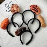vegetable Fruit snack Simulated Food Hair Hoop Personality Vegetable Hamburg Hotdog Headband Ice Cream Bread Daily - Image 3