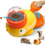 Interactive Duck Shaped Dog Slow Feeder Washable Automatic Dog Feeder Toy with 3 Food Outlet Size for Pets Food Dispenser - Image 2