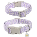 Nylon Flower Dog Collar Adjustable Spring Dog Necklace Collars with Flower for Small Medium Dogs Pug Chihuahua Pug Supplies - Image 5