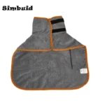 Pet Bathrobe Adjustable Absorbent Towel for Large Medium Small Dog Super Fast Drying Moisture Bath Robe - Image 3