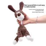 Puppy Squeaker Squeaky Plush Bone Dog Toy - Fun Chew Toy for Teething Pets Molar Training Accessory for Canine Playtime - Image 4