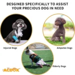 Summer Dog Lift Harness,Dog Assistance Strap,Adjustable Pet Support & Rehabilitation Sling Lift,for Joint Injuries,Disabled Dogs - Image 2