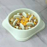 Non-Slip Pet Puppy Slow Feeder Plastic Dog Food Bowls Dog Puzzle Bowl for Healthy Eating Puppy Cat Slow Feeder Bowl Anti-Choking