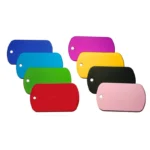 100Pcs Dog Tag Military Pet Id Tags Aluminum Name Pendant Blank Dog Tags Personalized Customized Dog Tag - Image 2