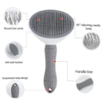 Self-Cleaning Pet Slicker Brush One-Click Cat Dog Hair Remover Professional Grooming Comb for Long/Short Fur Pets Supplies - Image 4